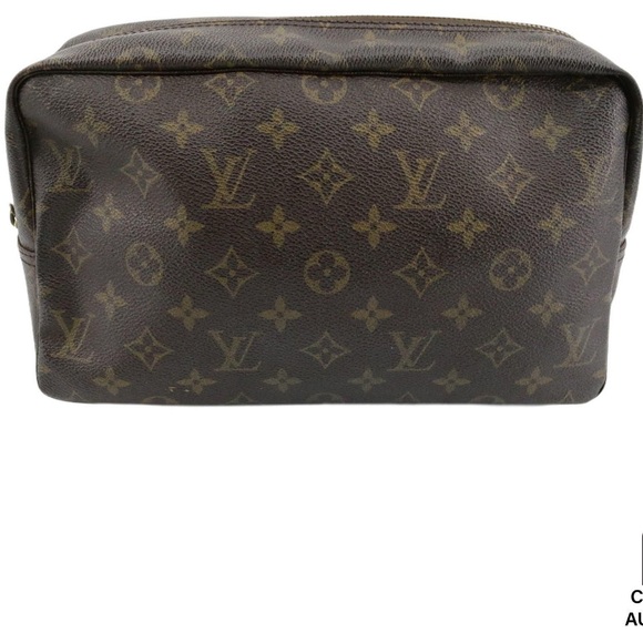 Louis Vuitton Dark Brown Monogram Toiletry Bag - Picture 1 of 3